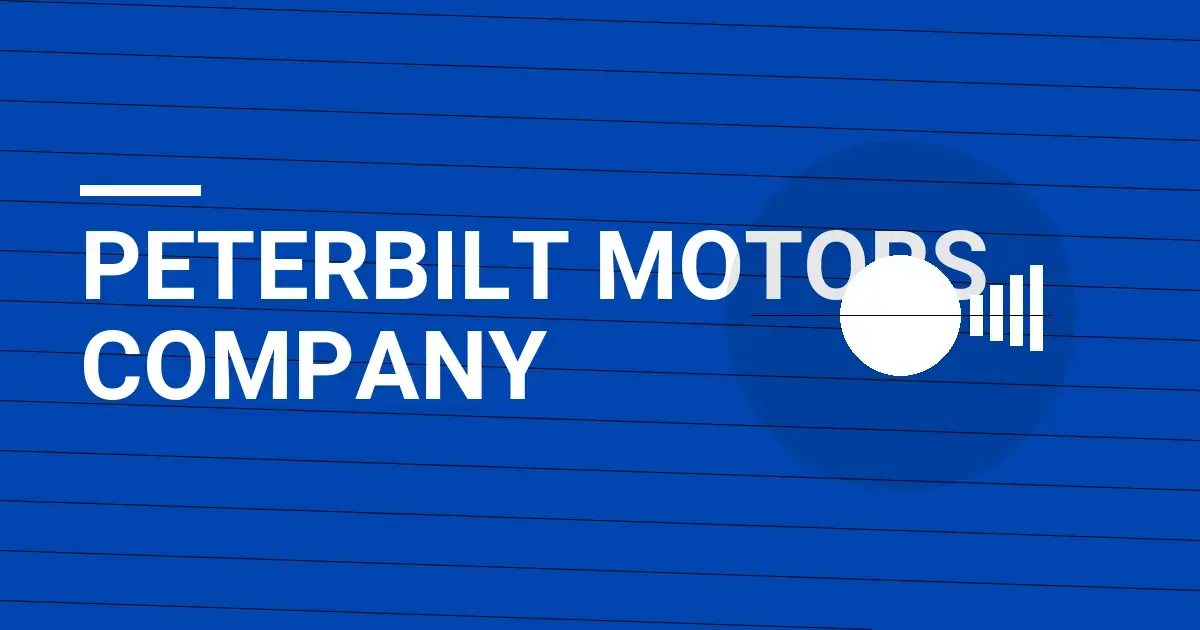 Peterbilt Motors Company