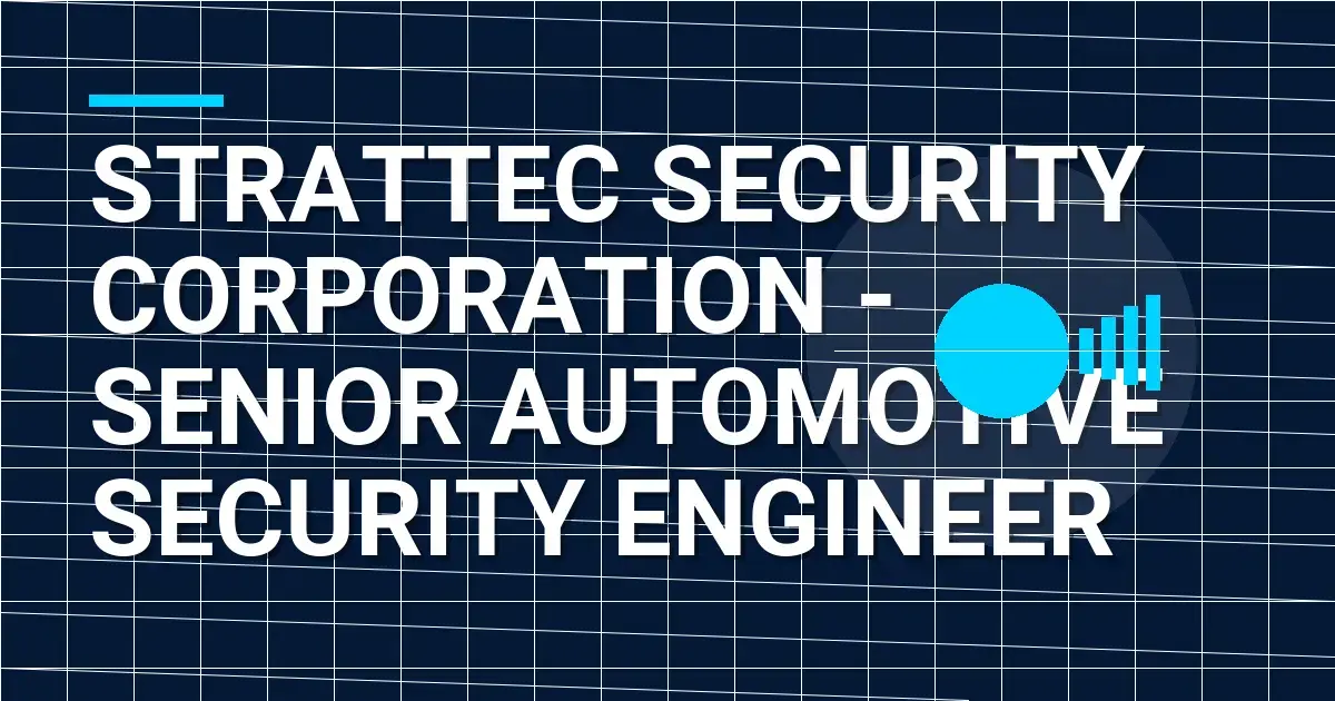 Strattec Security Corporation - Senior Automotive Security Engineer